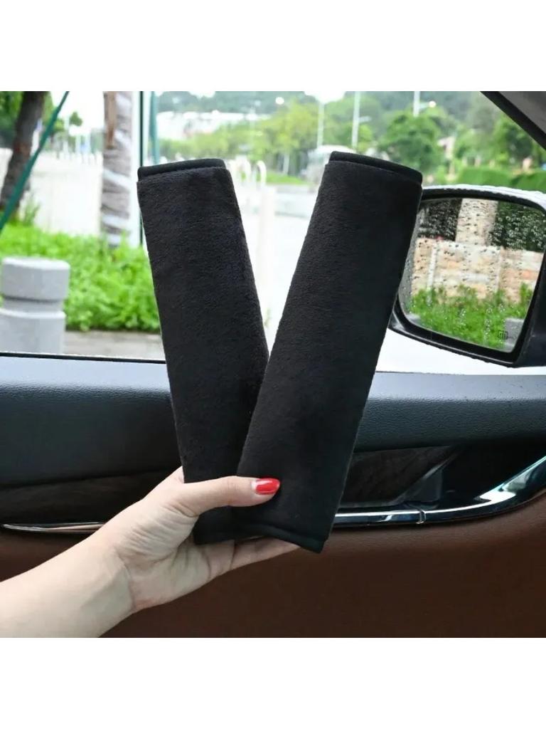 Universal Car Seat Belt Cushion Strap Cover Cushion Strap Safety Shoulder Short Plush Protector Interior Accessories