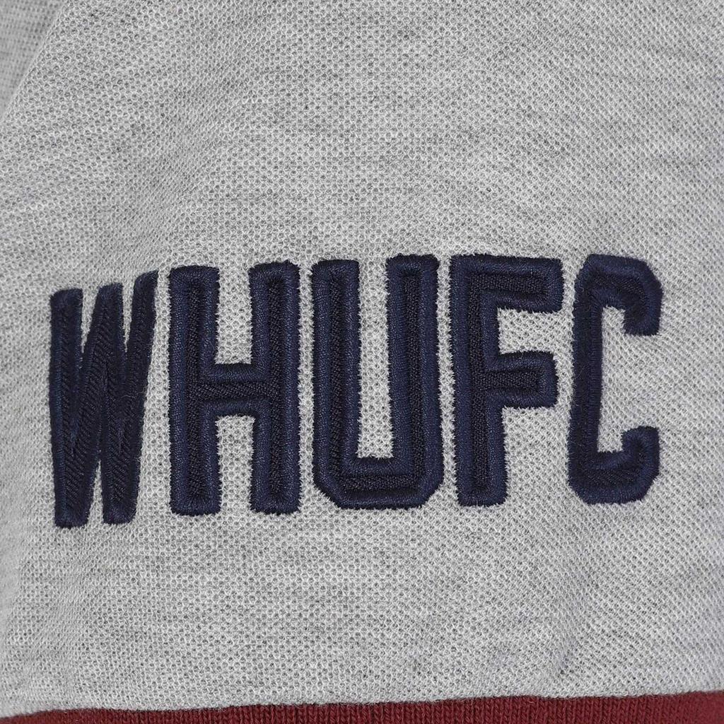 West Ham United FC Mens Contrast Sleeves Polo Shirt