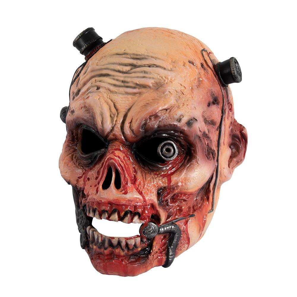 Funny Scary Zombie Mask Realistic Demon Face Cover Demon Grim Reaper Mask Haunted House