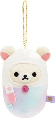 San-X Rilakkuma Красочная подвесная плюшевая игрушка Доктор Корилаккума (капсула) 6 x 6,5 x 11 см Брелок-талисман для детей от 6 лет MO42501