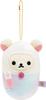 San-X Rilakkuma Colorful Doctor Hanging Plush Toy Korilakkuma (Capsule) 6 X 6.5 X 11 Cm Ages 6 and Up Mascot Keychain MO42501