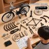 1 комплект 1:10 Наборов для сборки винтажных моделей велосипедов Классическая ретро модель для сборки Реалистичная модель велосипеда Сборная игрушка