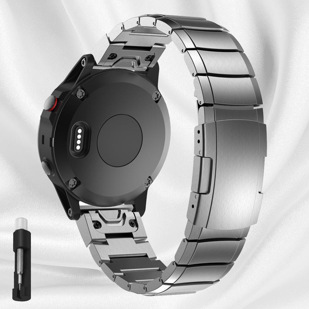 Быстросъемный браслет из титанового сплава для Garmin 22 мм 26 мм Fenix 7X 6X 7 6 Descent MK1 MK2 Epix Gen 2 Ремешок Браслет Аксессуары