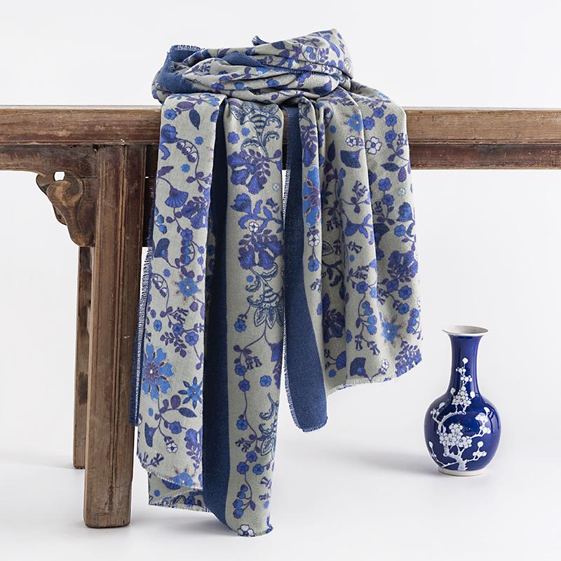 Women Winter Scarf Paisley Print Cashmere Pashmina Shawls Wraps Hijab Shawls and Wraps Female Echarpe Scarves Luxury Brand