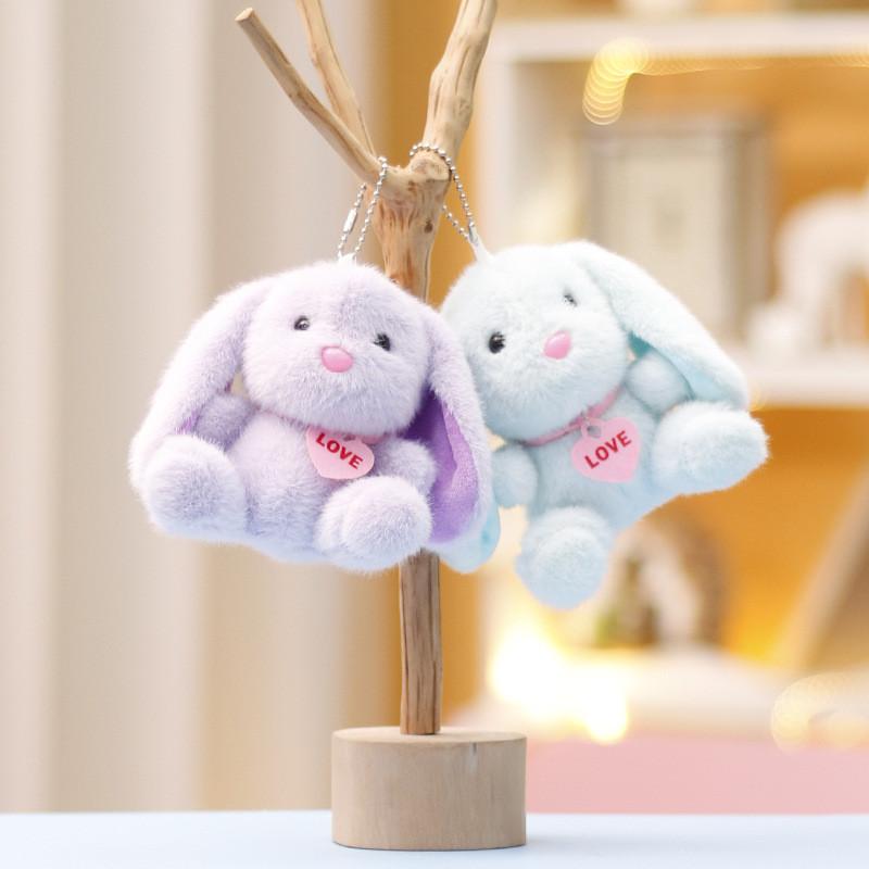 Soft And Huggable Plush Rabbit Toy Beautiful Gift For Girls Perfect For Keychains