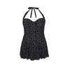Gorgeous Womens/Ladies Spotted Skirted One Piece Swimsuit