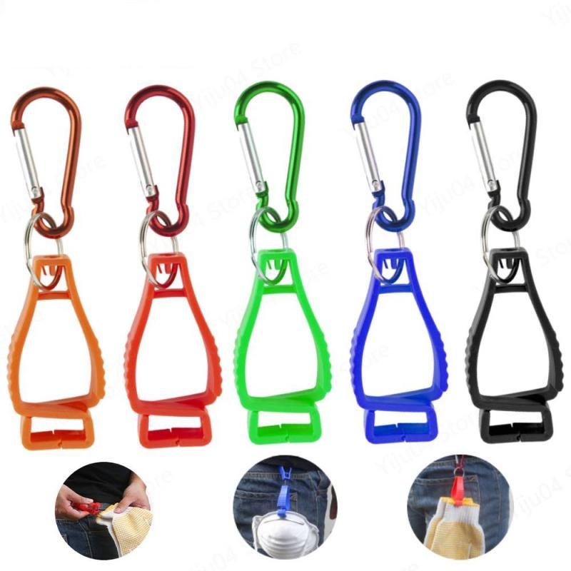 Зажимы для перчаток для рабочих перчаток, зажим для перчаток, зажим для ремня с металлическим крючком, портативный держатель для рабочих перчаток, зажим с пластиковым крючком