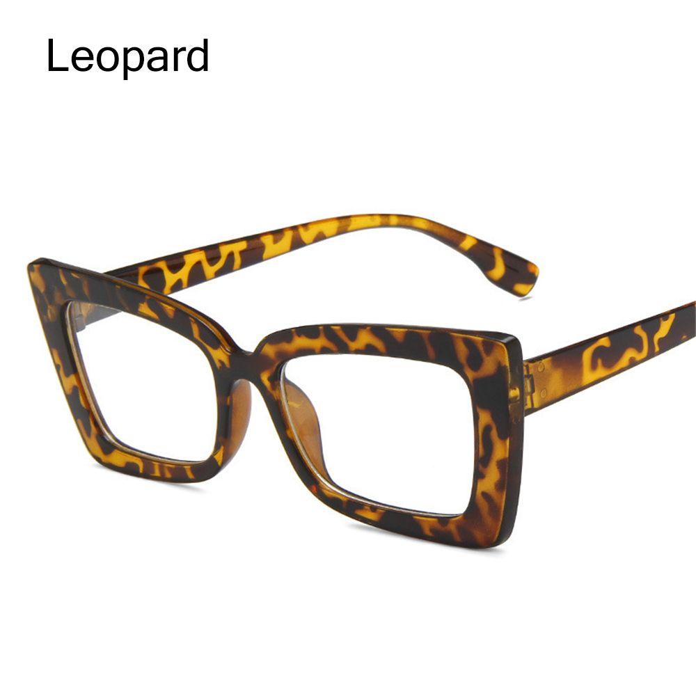 Square Frame Office Eyeglasses Cat Eye Glasses Clear Glasses Computer Goggles Anti Blue Light