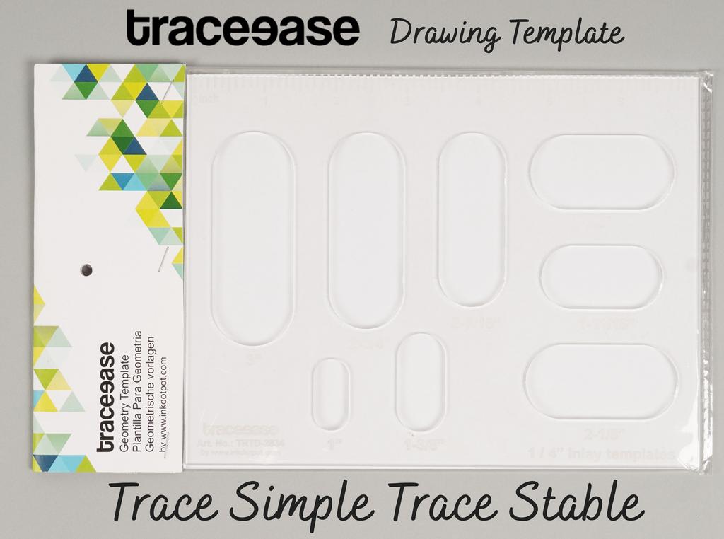 Traceease 1 шт. прямоугольный трафарет с 8 овальными геометрическими шаблонами-инкрустациями, 7,2 x 18,2 дюйма, линейка для геометрических измерений своими руками, толщина 1 8 дюймов