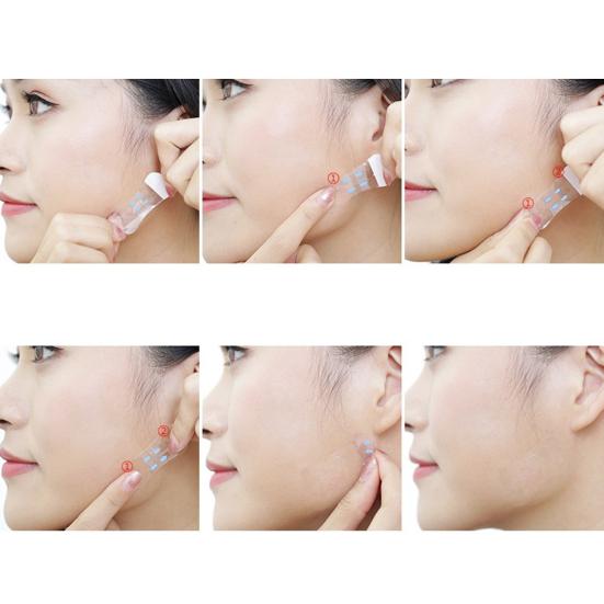 Yousheng 200 шт. укрепляющий пластырь для лица, простой в использовании, легкий, удобный, эффективный, против морщин, портативный, V-образный, невидимый пластырь для наружного применения