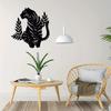1pc Tiger Metal Wall Art Boho Wild Cat Decor Stylish Wildlife Art Elegant Metal Wall Decoration for a Unique Touch