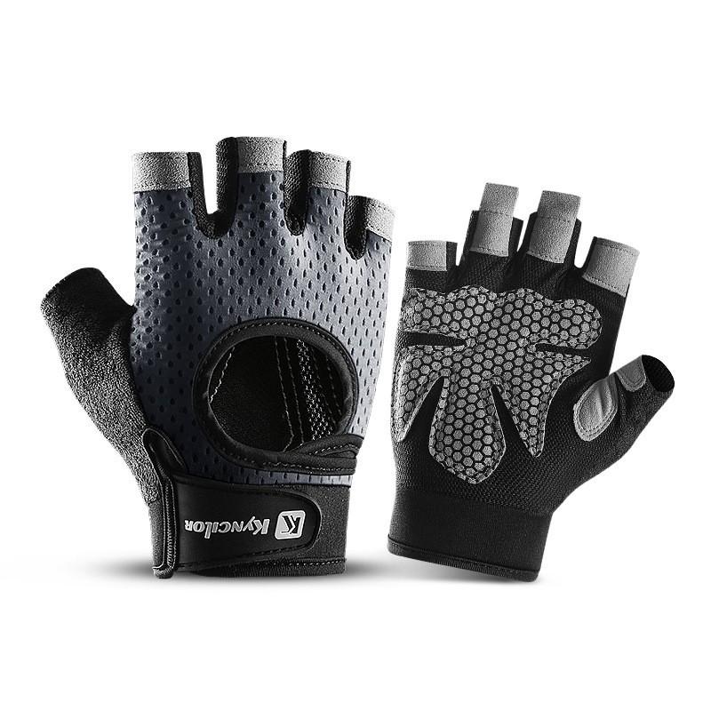 Sports fitness gloves women's non-slip, wear-resistant, anti-cocooning, shock-absorbing and breathable yoga training half-finger cycling gloves