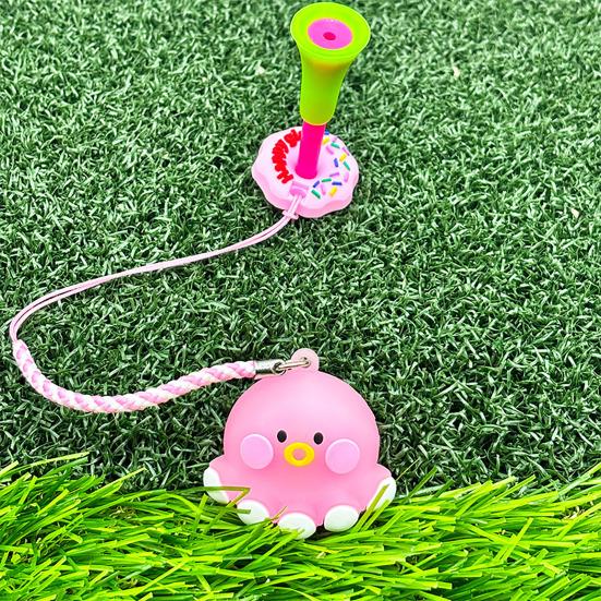 Octopus Golf Tee Hanger Plastic Anti Lost Golf Tee Ring with Strap Loss Prevention Tee Holder Golf Accessory Gift for Men Women