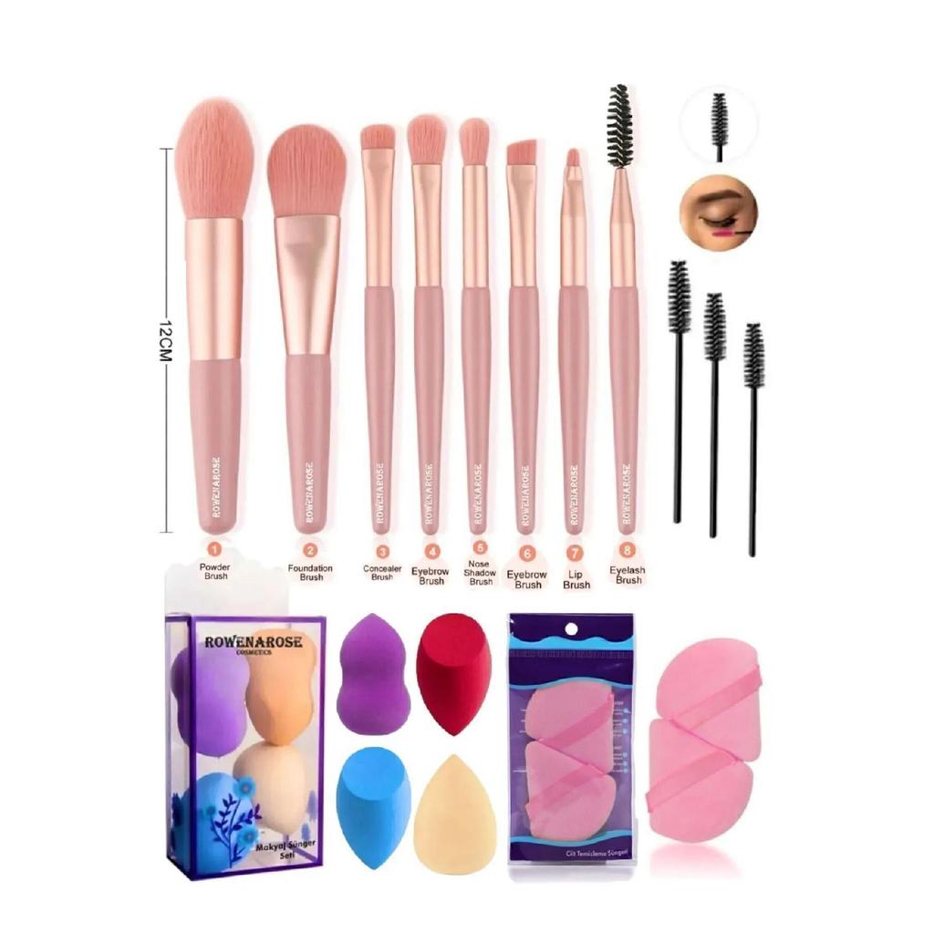 Кисти для макияжа Набор для макияжа из 17 предметов, Набор кистей для макияжа Маленький набор кистей из 8 предметов