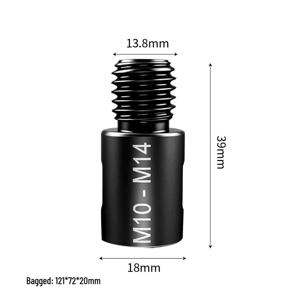 Universal Hole Saw Adapter: M10 to M14 to 5/8-11 Thread for Angle Grinder