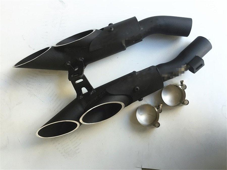 Мотоциклетная выхлопная система Двойная труба Слипон Средняя труба Для Kawasaki Z1000 10-17