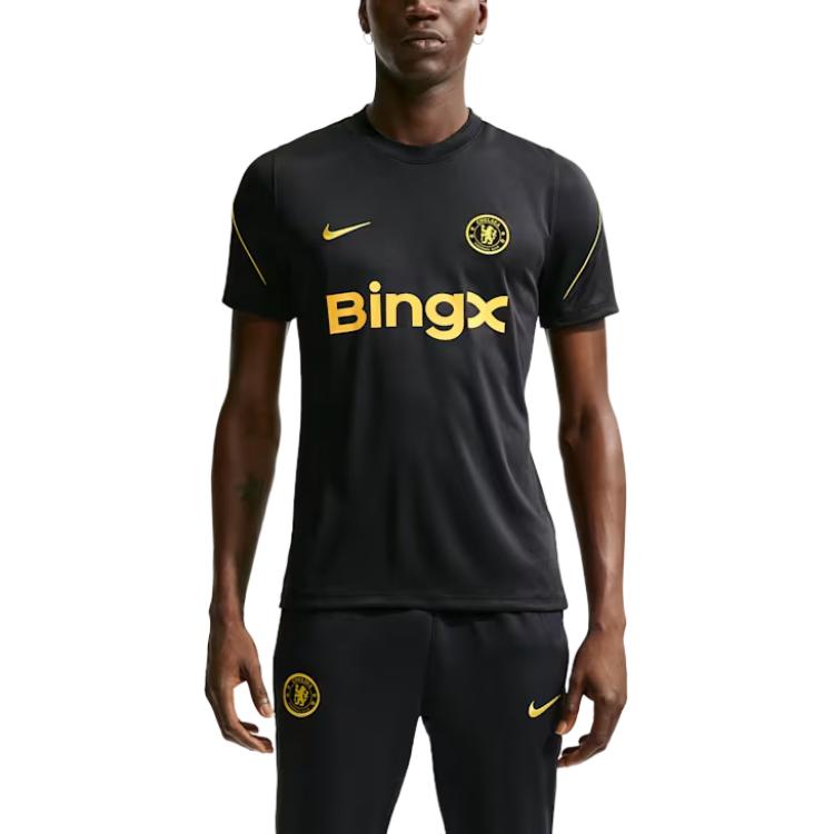 Nike Dri-FIT ФК Челси Влагоотводящая Приталенная Футболка для Футбола с Круглым Вырезом и Коротким Рукавом Мужские Топы II2325-426
