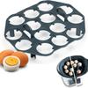 Egg Boiler Rack, Freestanding Egg Boiler,Egg Cooker for Making Soft or Hard Boiled Eggs, Holds 14 Eggs Egg Cooker Flexible Washable Egg Gadgets
