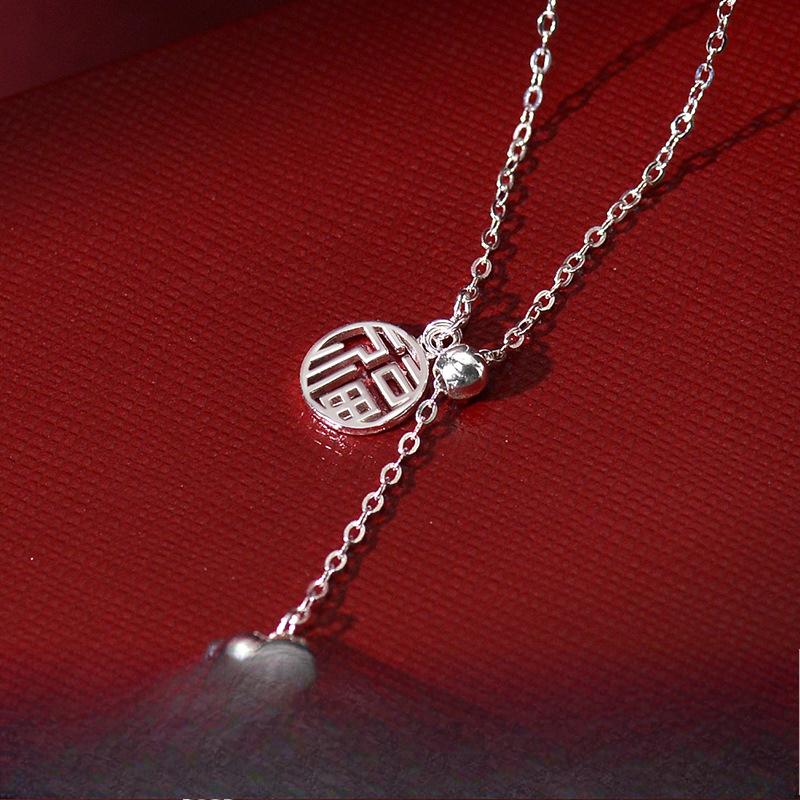 Fulu Necklace Fu Brand Tassel Necklace Gourd Clavicle Chain New Year Gift