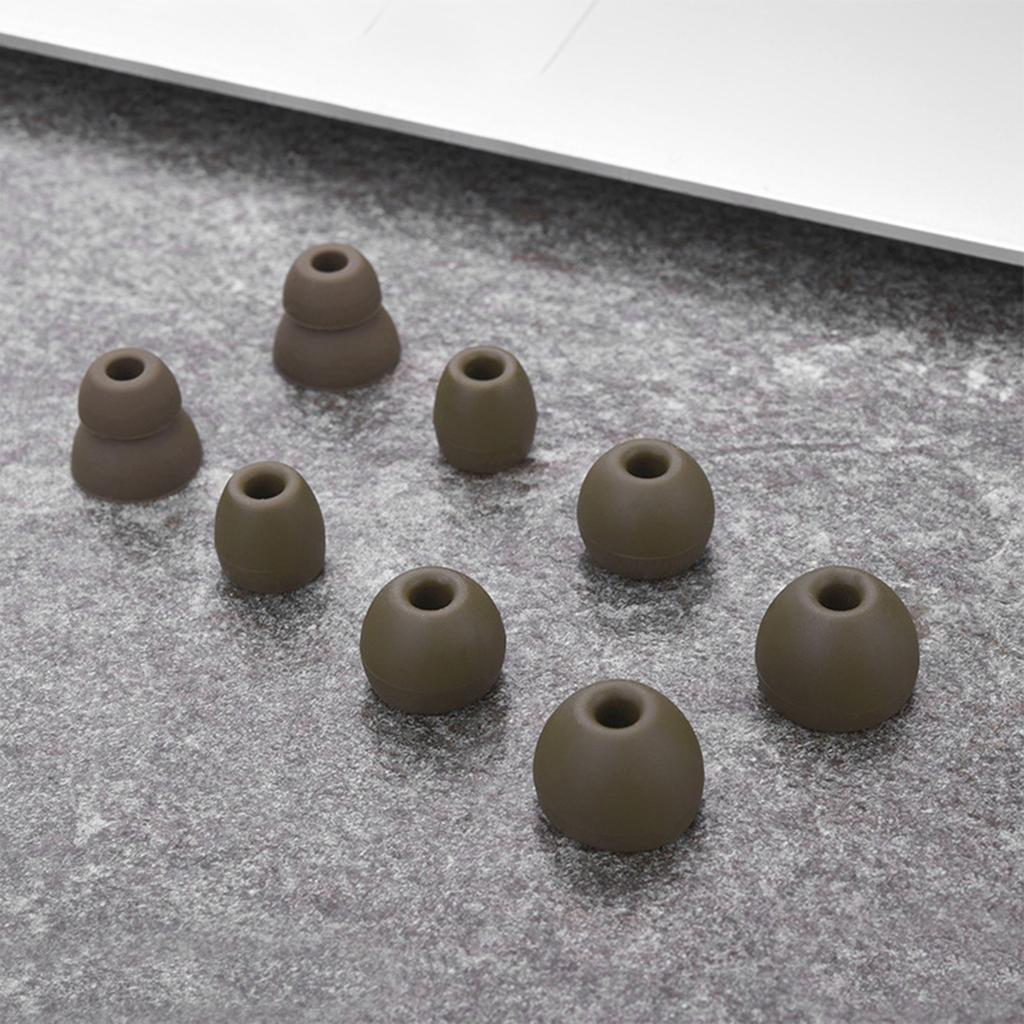 4Pairs Soft Silicone Earbuds Earphone Tips Earplug Cover for Beats Flex / X / Powerbeats Pro Headphone Eartips