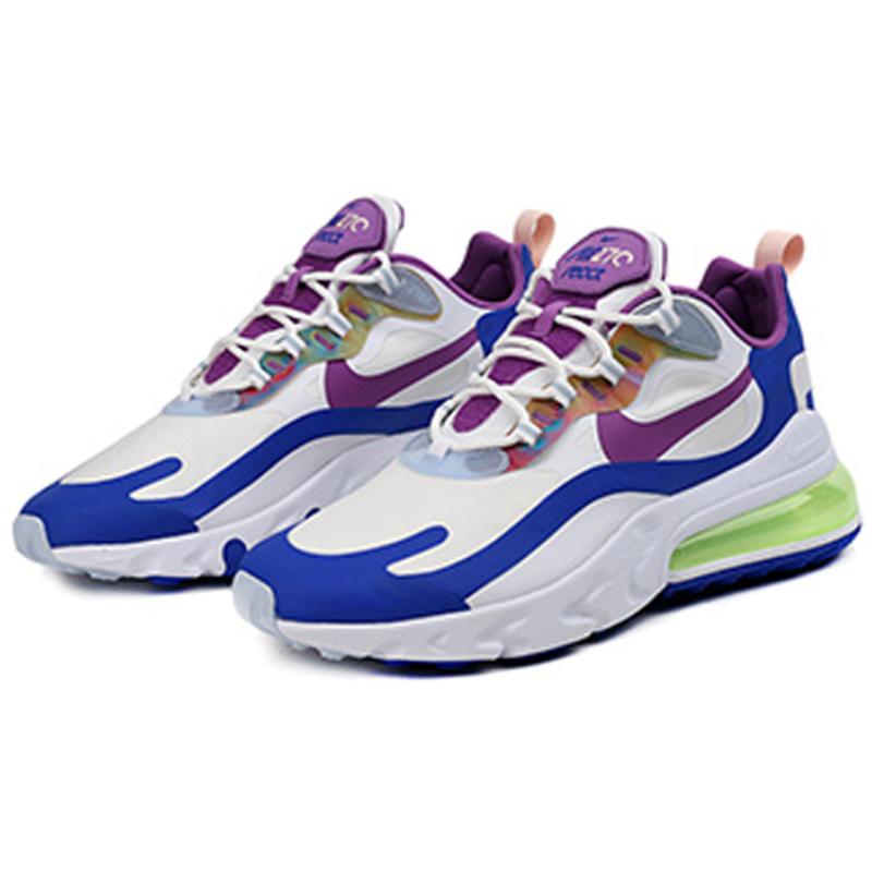 Nike Air Max 270 React White Berry Royal Sneakers Casual Shoes CW0630-100