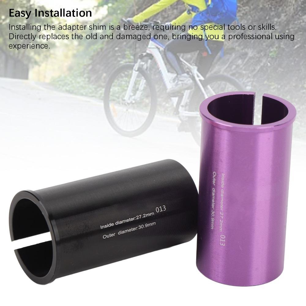 2PCS 27.2mm Inner Diameter Seat Post Tube Adapter Seat Post Adapter Shim Bicycle Repair