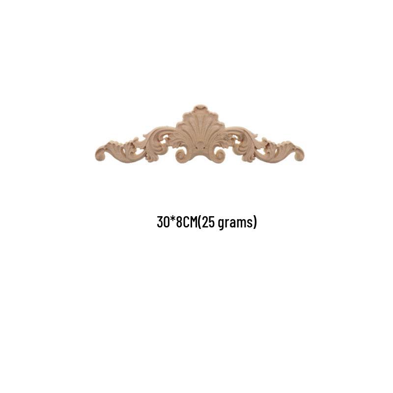 European Solid Wood Carved Floral Applique for Furniture and Doors