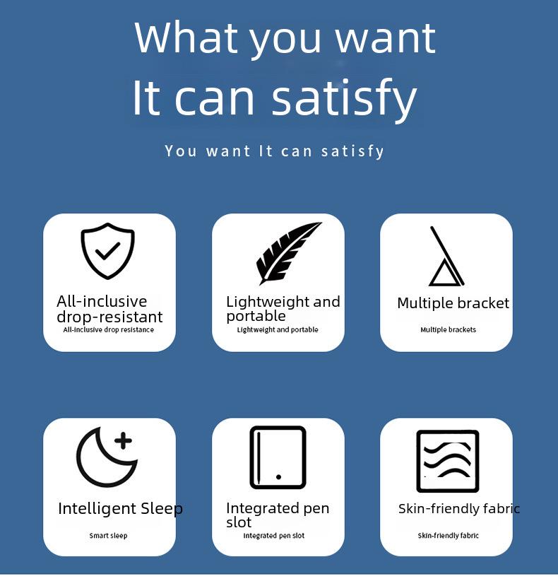 Защитный чехол для iPad 11 с гнездом для стилуса для 10,2-дюймовых Air3, Mini4/5, 2020 Pro (2025)