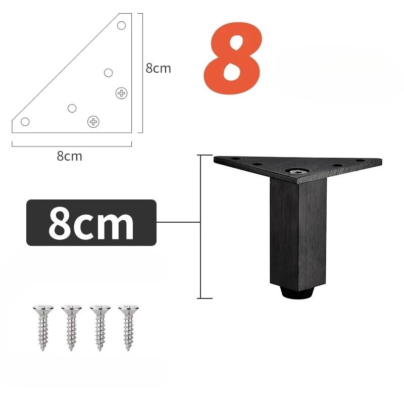 4PCS Hardware Feet Accessories Adjustable Furniture Legs Metal Supporting Foot for Coffee Table Cabinet Chair Sofa Bed Furniture