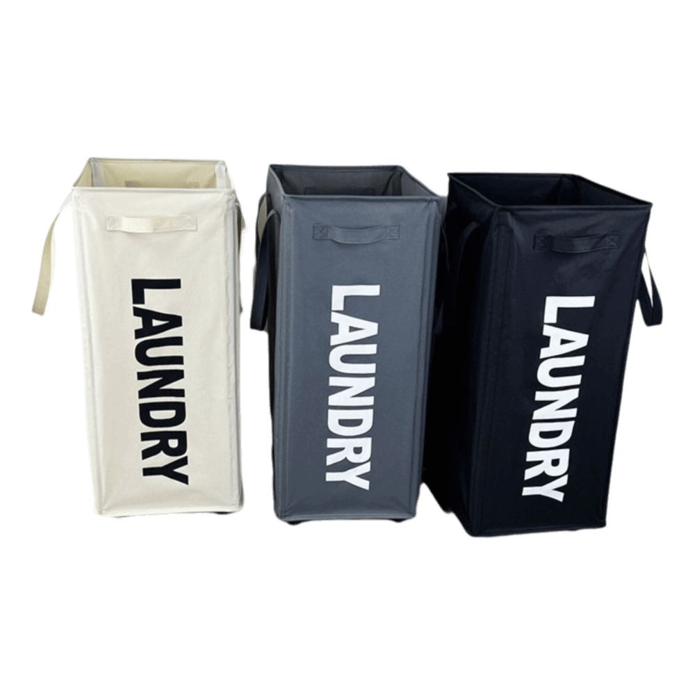 90L Capacity Laundry Basket with Rolling Removable Mesh Bag Clothes Hamper Organizer Sturdy Frame Foldable Hamper Dorm Use