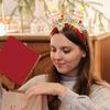 Нежная Рождественская Елка Тканевая Повязка на Голову Легкая и Портативная Головные Украшения Декорация для Добавления Праздничности Любому Наряду