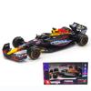Ббураго 1:43 F1 Red Bull Racing Rb19 Гран-при Майами 1# Макс Ферстаппен 11# Серхио Перес Автомобиль из сплава Литая модель