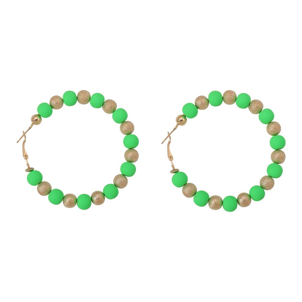 Модные серьги из разноцветных глиняных бусин, сладкие серьги цвета конфет CCB