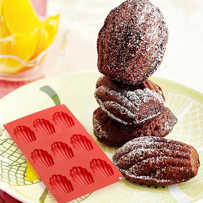 9/18 полостей Madeleine силиконовая форма для торта ракушка бисквитный торт форма для мыла ручной работы противень антипригарная силиконовая форма для выпечки