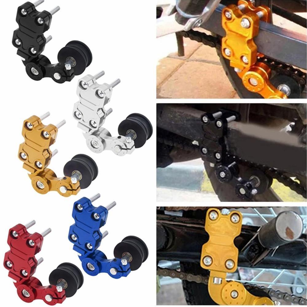 Portable Motorcycle Aluminum Adjuster Chain Tensioner Bolt On Roller Tool