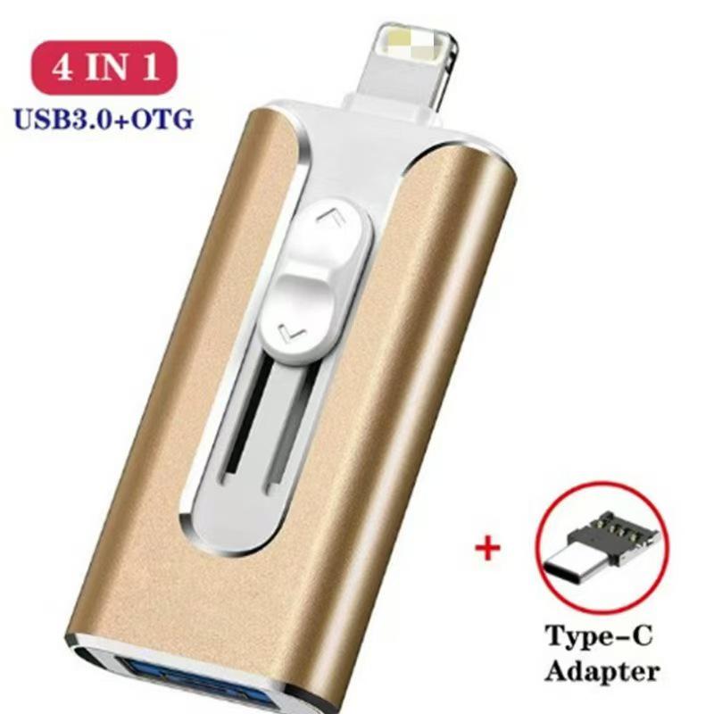 Многофункциональный OTG USB-накопитель 4-в-1 для телефонов Apple - Доступен в версиях 64 ГБ и 32 ГБ