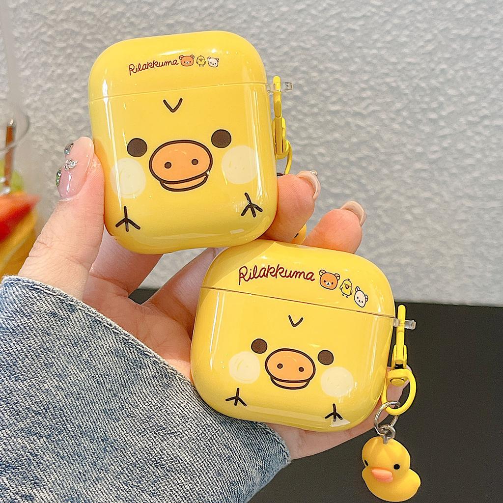 Applicable Apple AirPods 1 protective cover nostril chicken noise reduction pro1 second generation third generation bluetooth headset case easy bear