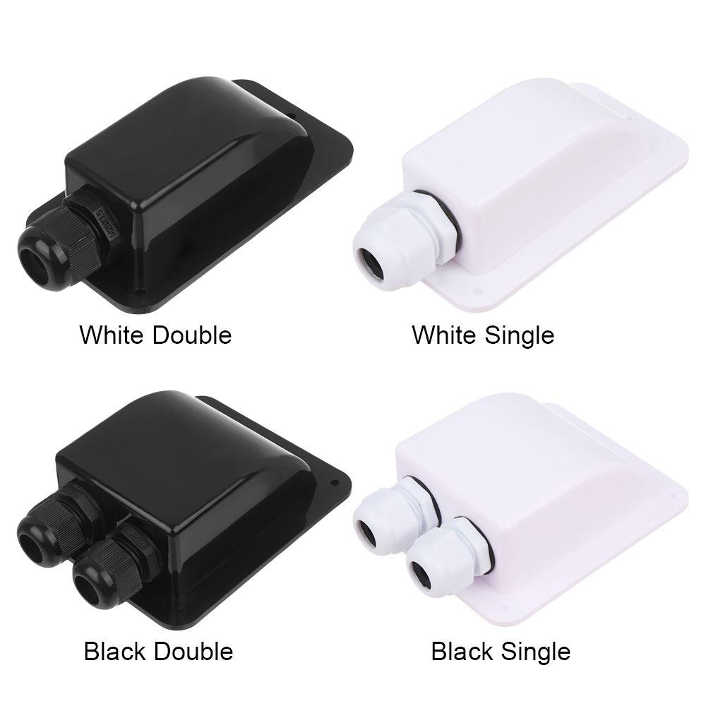 Кабельный ввод для автодома, двойной/одинарный порт, кабельная коробка для крыши автофургона, корпус клеммной колодки солнечной панели