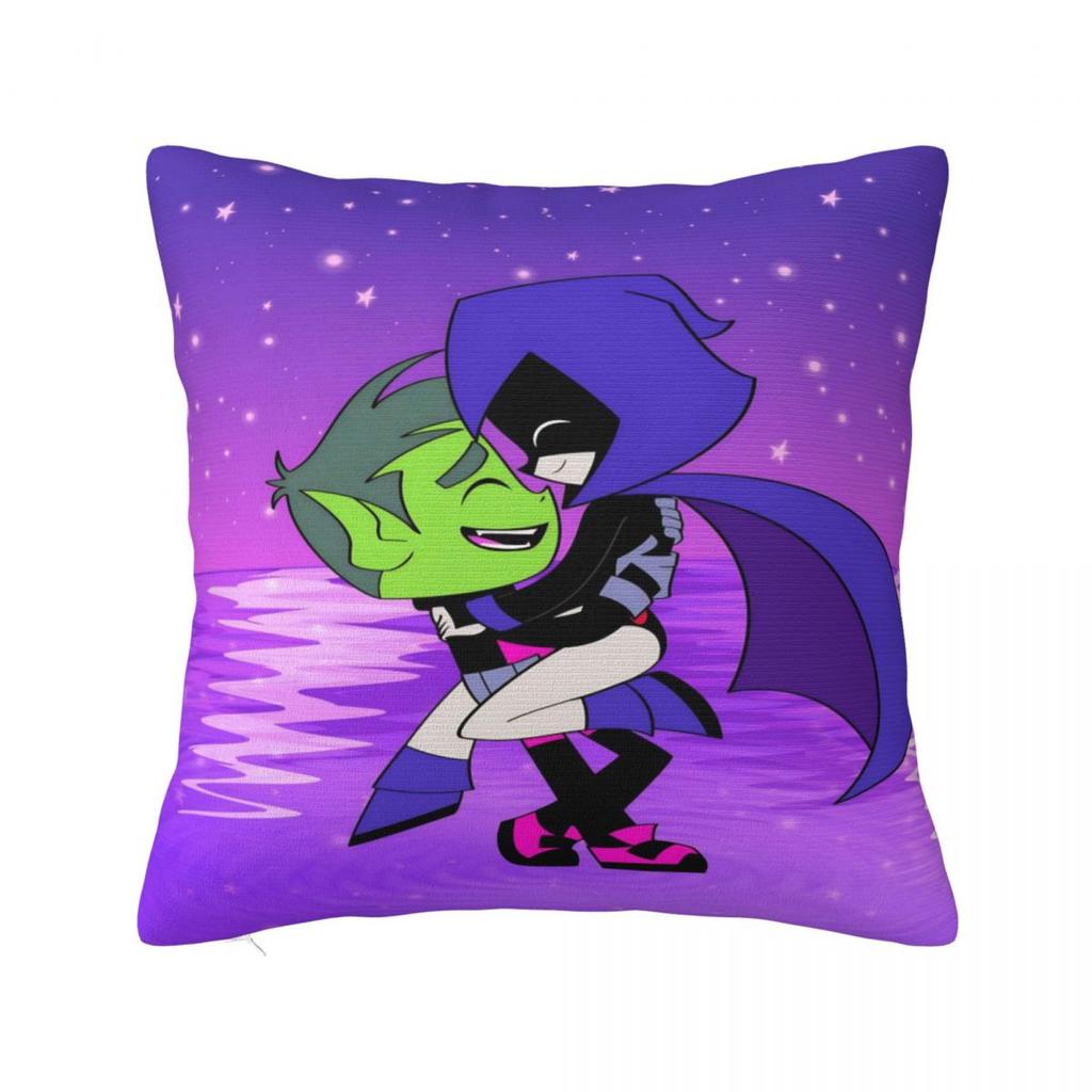 Cartoon Go Pillow Cover T-Teen Square Pillow Case Cushion Cover Retro Trendy Graphic Pillowcases For Sofa Home Decorative