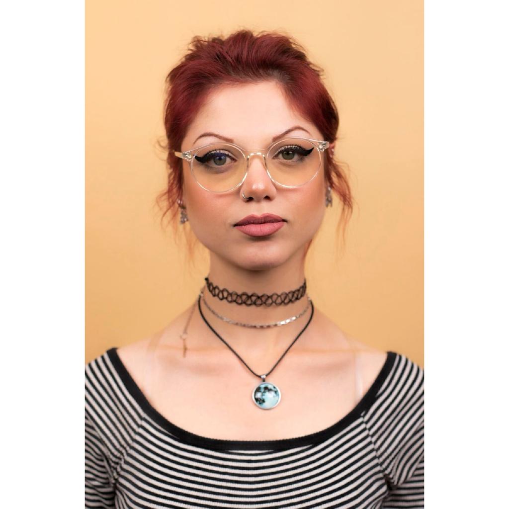 Unisex Bone Brown Blue Light Protected Screen Glasses (computer Screen Glasses)