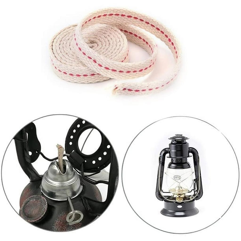 Kerosene Lamp Wick Cotton Knitted Oil Lamp Wick Kerosene Lamp Accessories 10mm