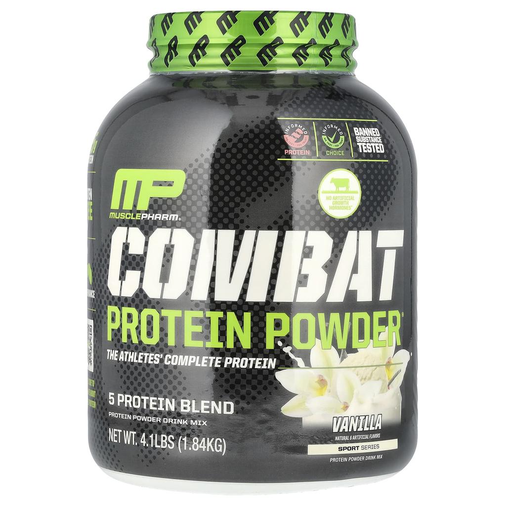 MusclePharm Combat Protein Powder®, Vanilla, 4.1 Lb (1.84 Kg)