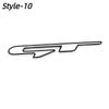 Автомобиль GT LINE Styling Metal Car Badge Rear Emblem tail наклейка для 206 208 308 307 207 208 3008 407 508 2008 RCZ Rio K3 K5
