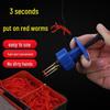 New Style Red Worm Clip Baiting Tool for Fishing Tackle