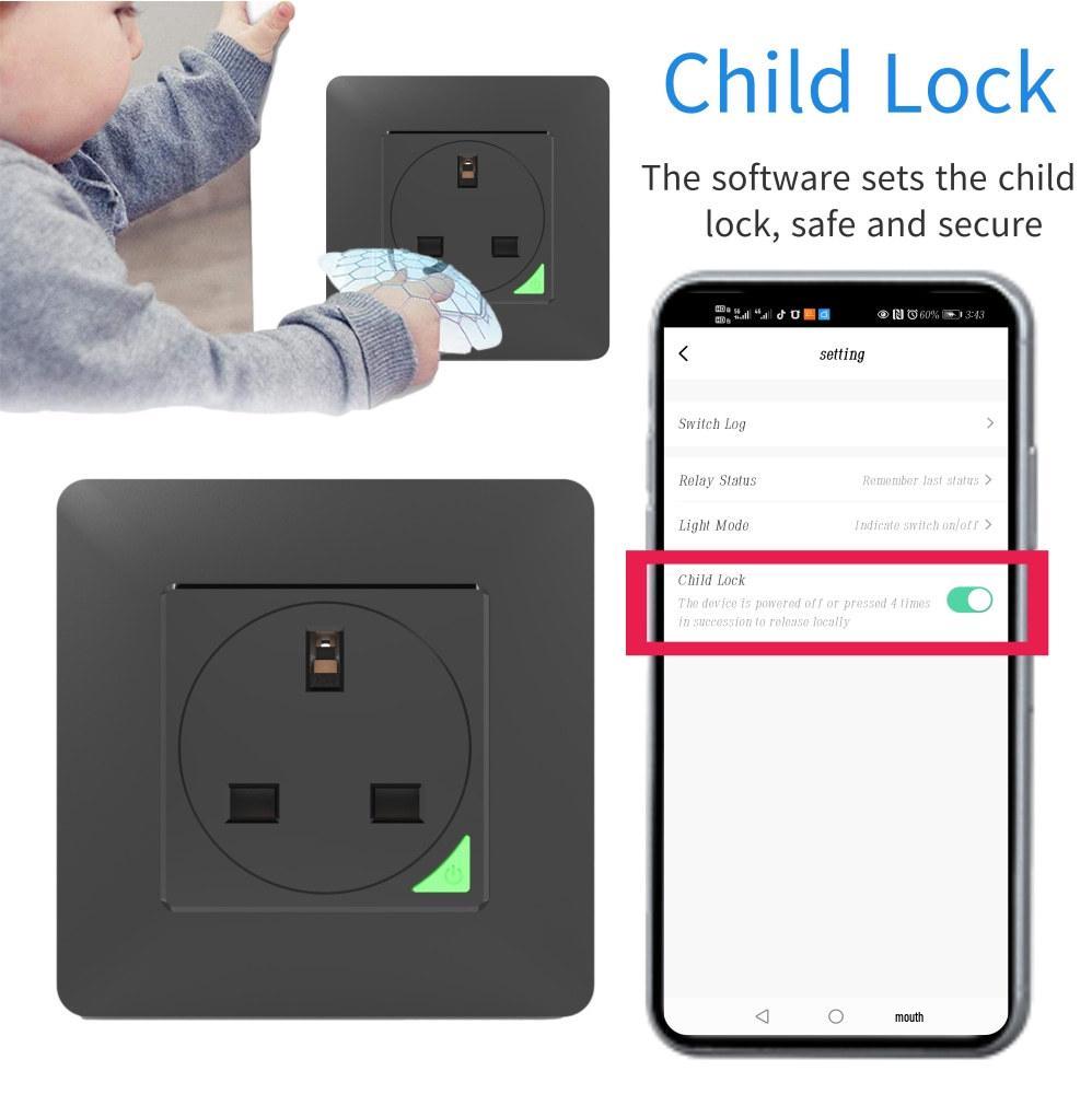 Graffiti UK WiFi Smart Socket with Alexa Voice & Mobile App Control