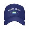 Baseball Cap Sierra Leone EST Independence Day Wild Sun Shade Peaked Adjustable Outdoor Caps