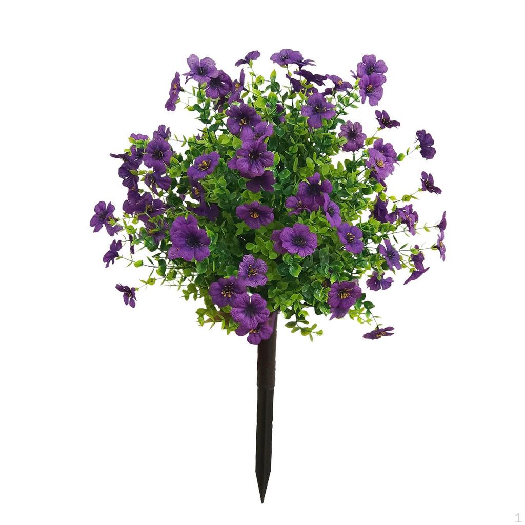 Искусственные цветы для сада, колышки, растения, 24 дюйма, искусственные зеленые кустарники для свадьбы на открытом воздухе