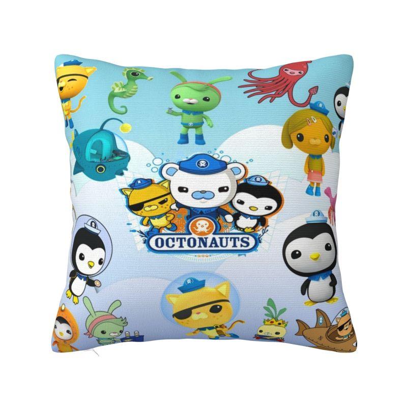 Индивидуальные чехлы на подушки для детей Disney Octonauts, аниме, милые мультяшные, мягкие, скандинавский декор для дома