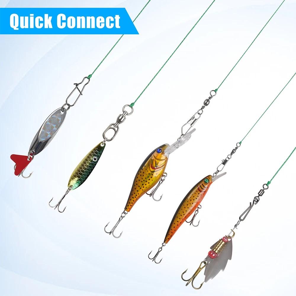 165Pcs Fishing Swivels Accessories Kit Ball Bearing Swivels Rolling Swivels Fishing Swivels Snap Clips Fishing Connectors