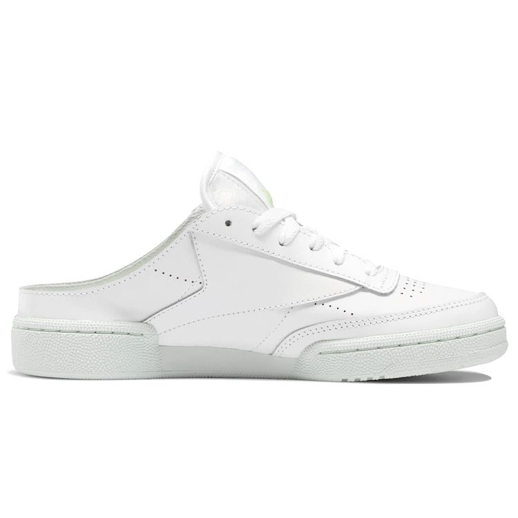 Reebok Club C 85 Mule White Aqua Dust Женские кроссовки Footwear-White Energy-Glow GX2500